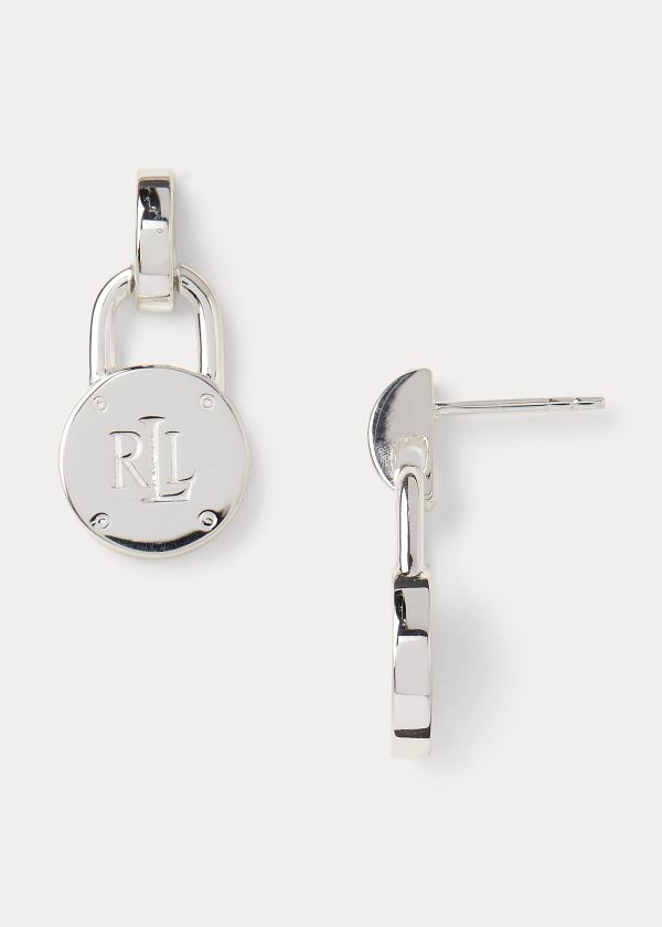 Ralph Lauren Sterling Padlock Studs Dame Danmark (CWLNG0357)